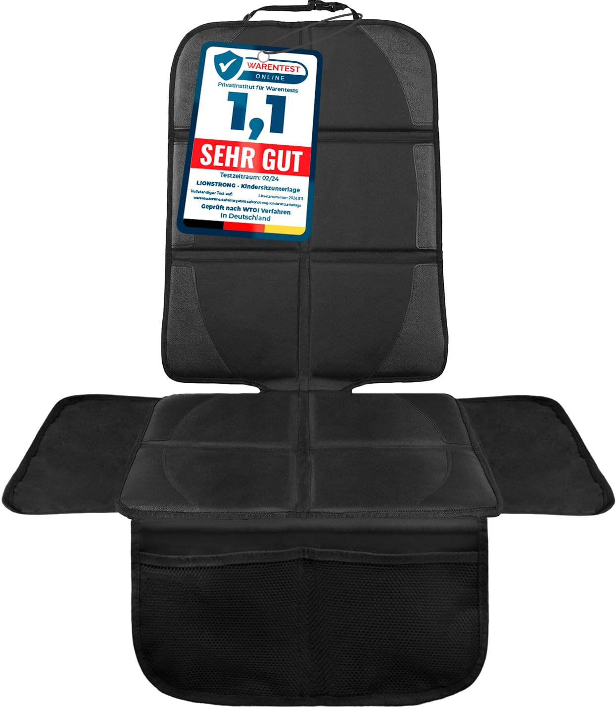 Autositz Unterlage Kindersitz ISOFIX Schwarz