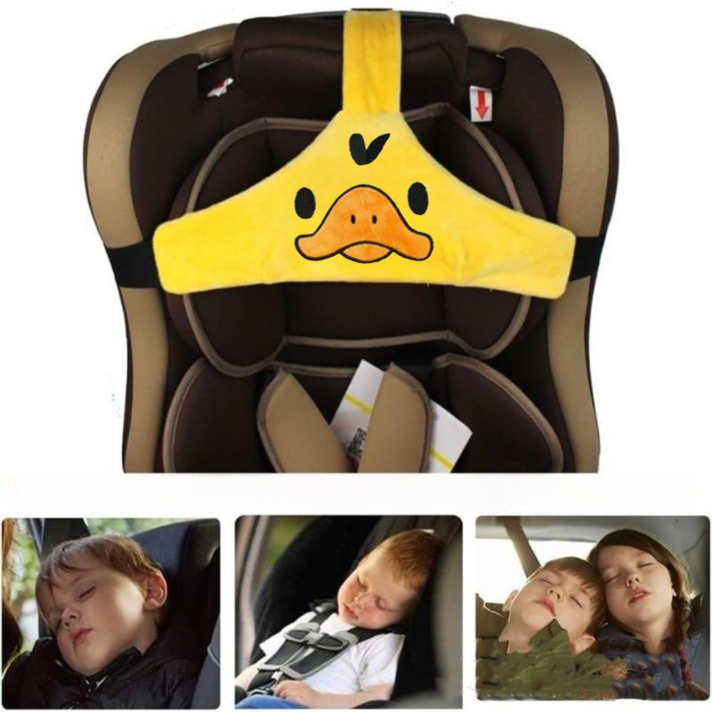 Baby Nackenstütze Autositz, Kopfschutz Gelb